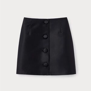 Destree Black Satin Mini Skirt Size Medium